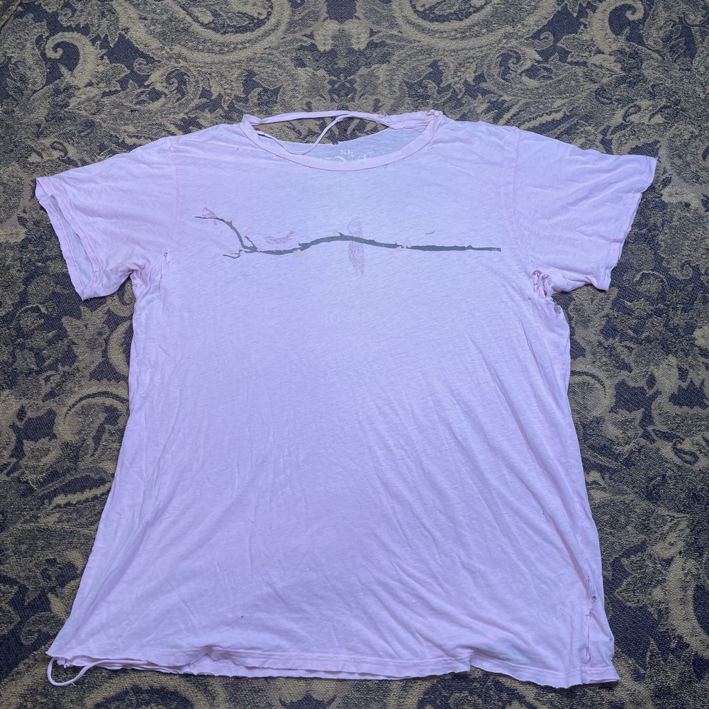 The Emperors New Clothes Thrashed Pink T Shirt Mens Size XL Made In USA punk